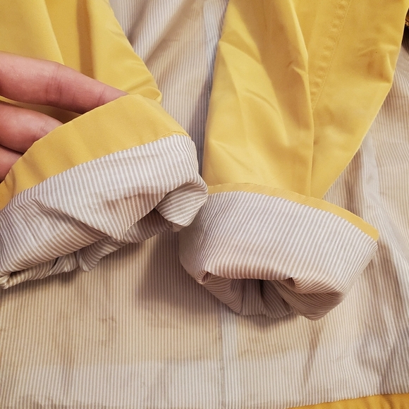 Charter Club Water Resistant jacket. Rain. Yellow. Women size M. No hood. - Picture 10 of 15
